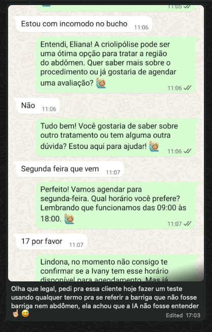 Atendimento e agendamento eficiente